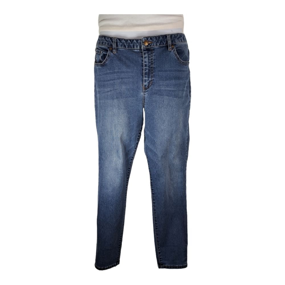 Artisan NY Women' Skinny Jeans #55356 Size 16 Stretch Medium Wash High Waist